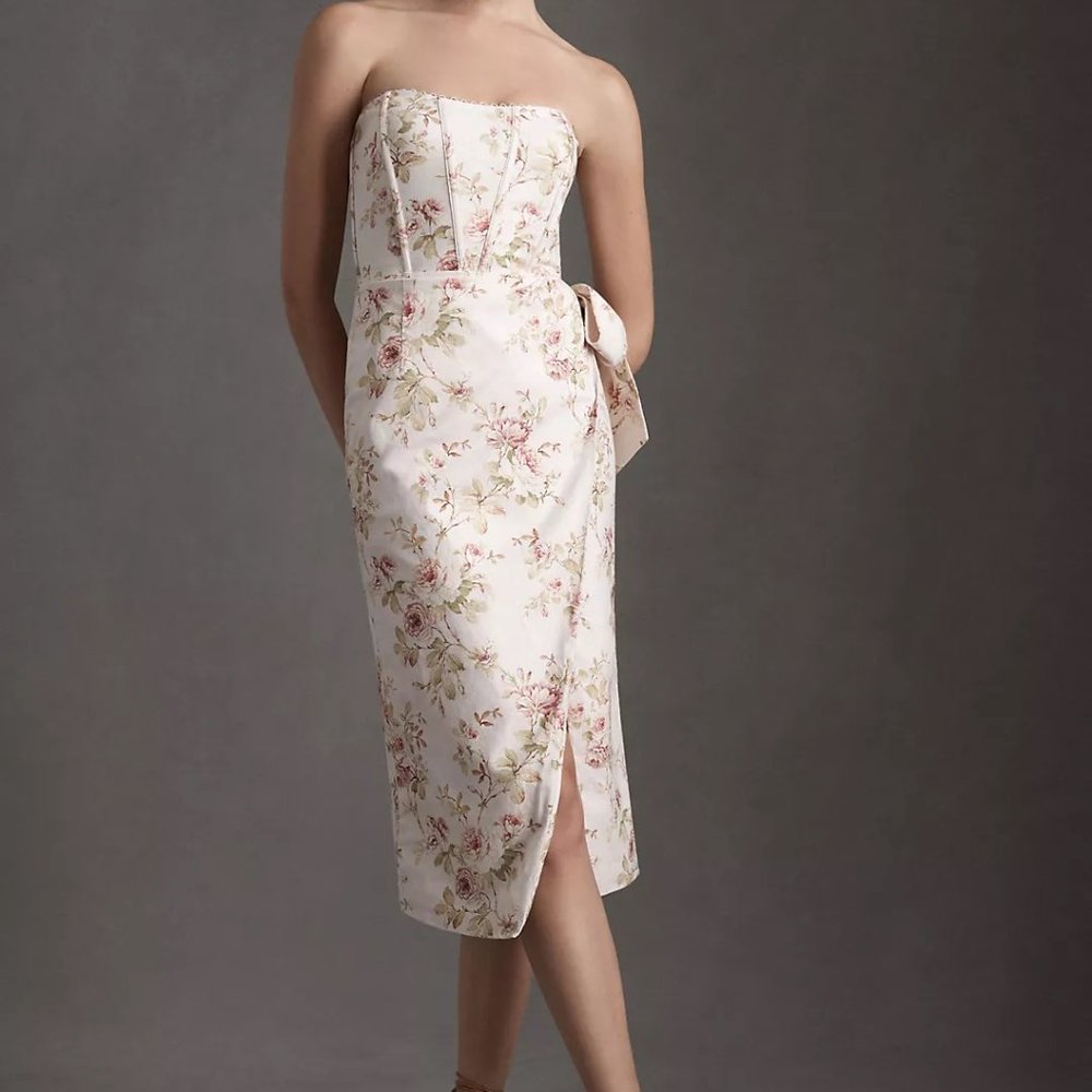 V. Chapman Liliana Linen Midi Dress